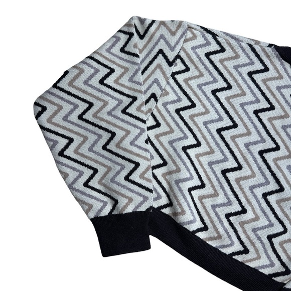 Le Lis Tan & Cocoa Long Sleeve Cropped Sweater Women’s US S - Picture 7 of 8